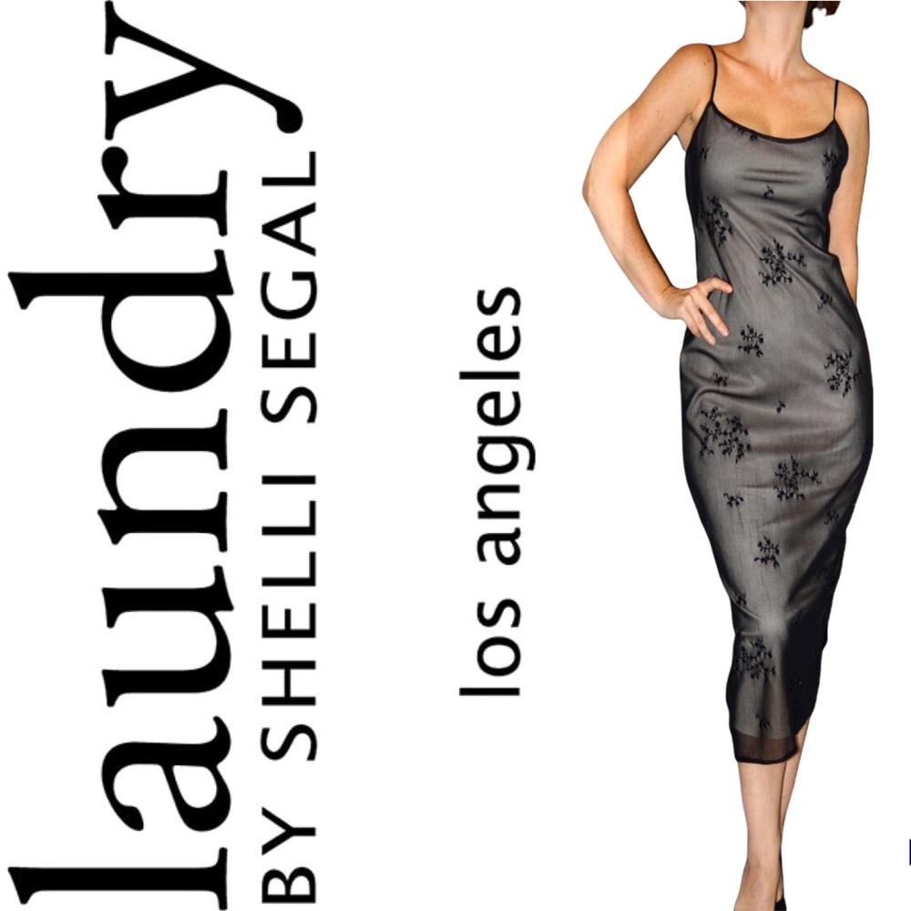✨HOST PICK✨LAUNDRY SHELLI SEGAL elegant beaded dress sz 2 P